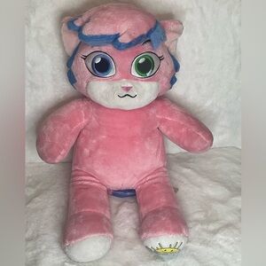 Build-A-Bear Pink and Blue Cat Plush